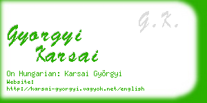 gyorgyi karsai business card